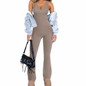 moyabo Women’s Summer 2024 Short Sleeve Scoop Neck Rompers Jumpsuit Sz xl nwt